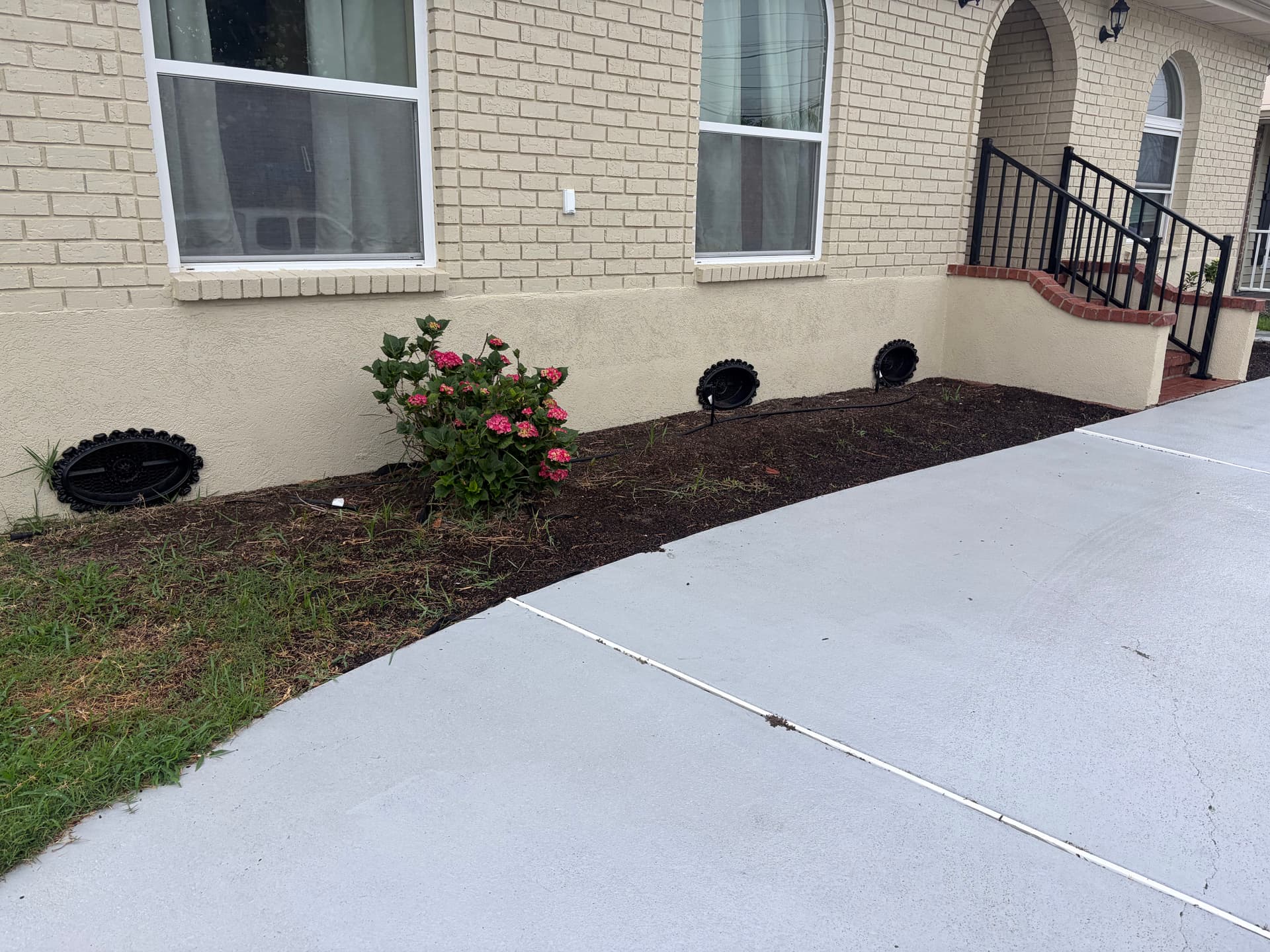 Gallery photos for Front Bed Rebuild with Low-Maintenance Plants and River Rock: Image #2