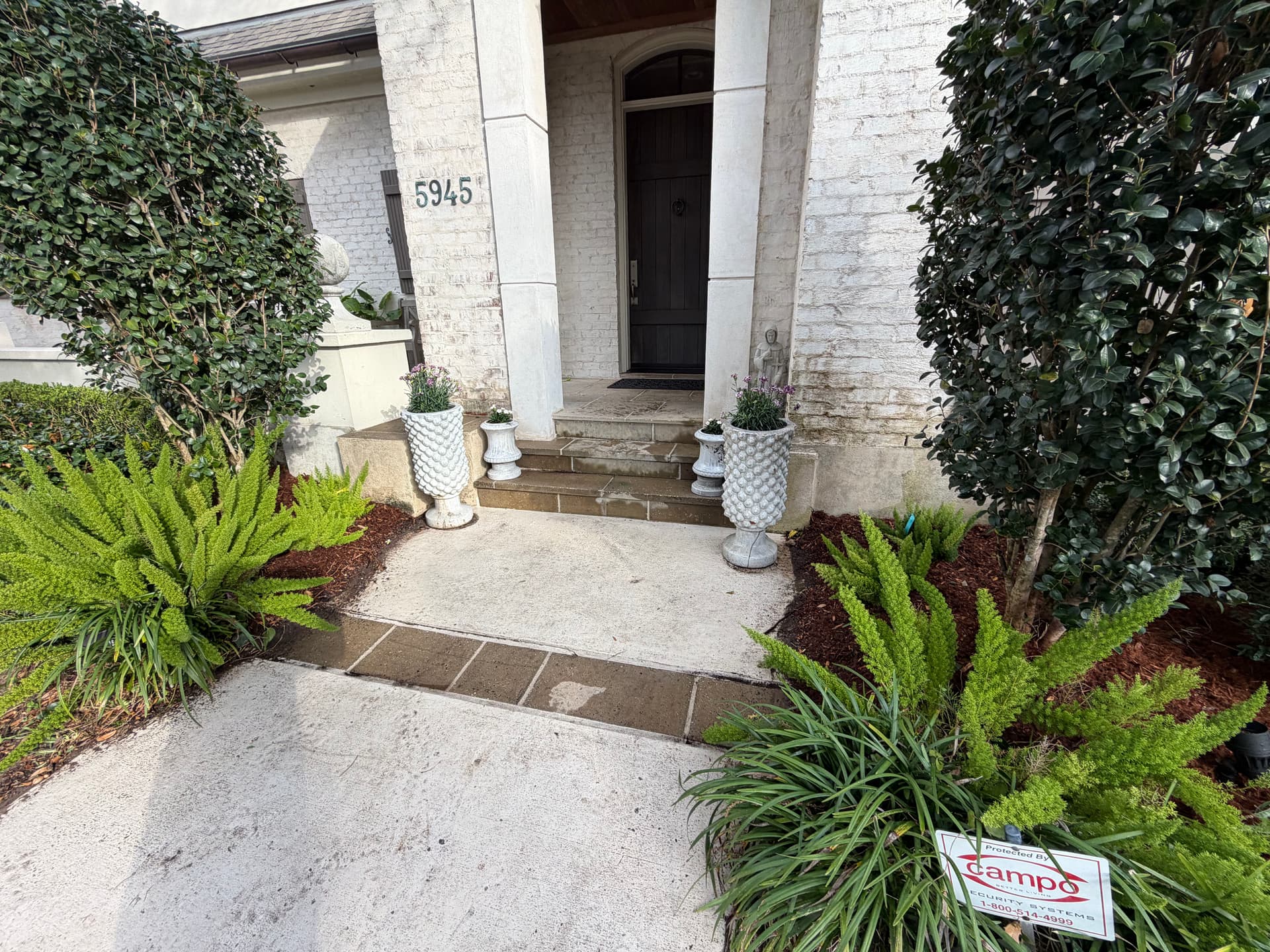 Gallery photos for Enhanced Curb Appeal with Fresh Mulch and Trimmed Shrubs: Image #6