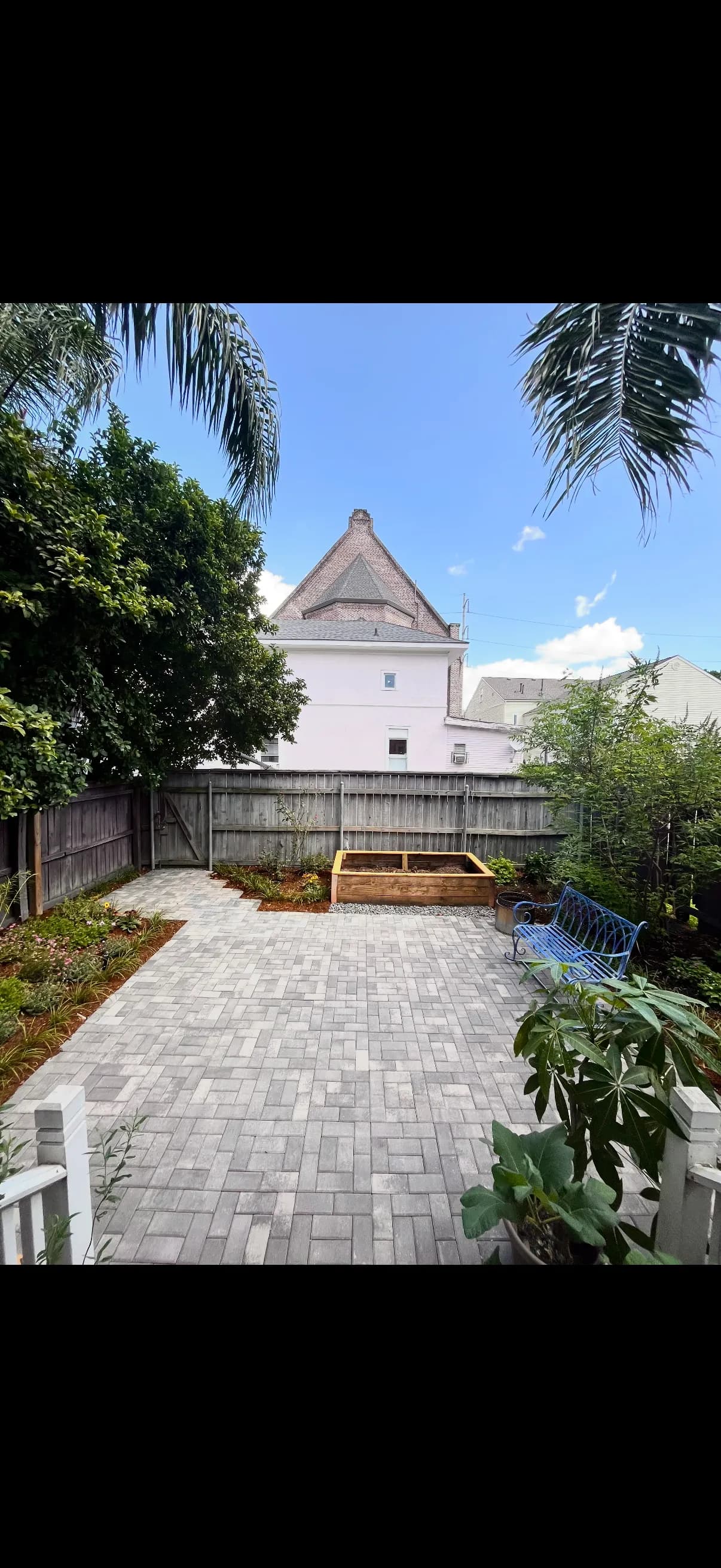 Gallery photos for Cracked Concrete Out, Native Plants and Pavers In: Image #2